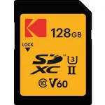 Kodak SDXC 128GB UHS-II U3 V60 Ultra Pro m&auml;lukaart