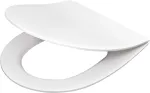 DEANTE Slim Soft-Close Toilet Seat D-Shape White Duroplast