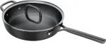 ZWILLING Milano Saut&eacute; Pann klaaskaanega 28 cm, must