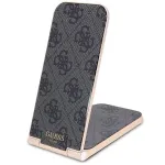 Guess Foldable 2-in-1 Wireless Charger GUDCFAL4PEGK 15W Black 4G Pattern MagSafe