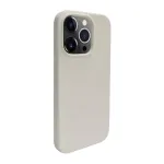 iLike Apple iPhone 14 Pro Max Silicone Plastic Case Eco Print Design White