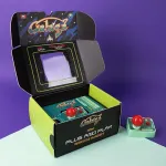 FIZZ CREATIONS Retro Arcade Galaga Plug & Play Wireless Console with 2 Controllers