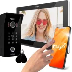 Eura VDP-99C5 Video Uksekell, 7-tolline TFT LCD, WiFi, RFID, Tuya Smart, Must