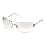 Philipp Plein naiste p&auml;ikeseprillid SPP027V95579X - &Uuml;lisuur must raam, hallid l&auml;&auml;tsed, UV400 kaitse