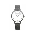 Olivia Burton Naiste kell OB16BDW06 38 mm &ndash; valge sihverplaat lillemotiiviga, hall nahast rihm