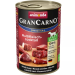 Konserveeritud koeratoit Animonda GranCarno Originaal &ndash; veiseliha, kana, ulukiliha, kalkun, 400 g, s&auml;ilitusainetevaba