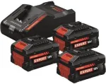 Bosch stardikomplekt 3x EXBA 18V 8.0Ah aku ja EXAL 18V-160 laadijaga (0615V0005R)
