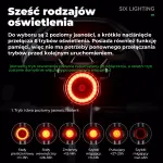 ROCKBROS RL1F ROAD TO SKY Intelligentne tagatuli - must