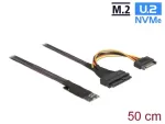 DeLOCK M.2 Key M kuni U.2 SFF-8639 NVMe adapter 50 cm kaabliga
