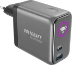 VOLTCRAFT UC-100W01 GaN USB seinlaadija 100W USB-C PD + USB-A must VC-17776055