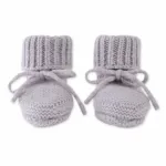 Lodger Slipper Merino villased beebipapud, Stone, 0-6 kuud