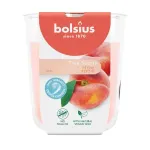 Bolsius True Scents l&otilde;hnav k&uuml;&uuml;nal klaaspurgis, virsik, &Oslash;80x73 mm