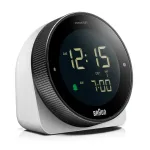 Braun BC24W-DCF seina-/lauakell Raadio teel juhitav kell Ristk&uuml;lik Must, Valge