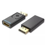 DisplayPort&ndash;HDMI adapter Vention HBKB0 &ndash; DP isane HDMI emasele, must, kullatud kontaktidega