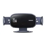 Baseus LightChaser BS-CM029 15W traadita laadimisega autotelefoni hoidik &otilde;hutusava jaoks, must