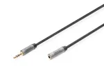 Digitus Audio pikenduskaabel 3,5 mm pistik 3,5 mm pesasse 1,8 m Must