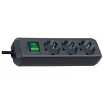 Pikendusjuhe Brennenstuhl Eco-Line 5m 3 vahelduvvoolupesa Must