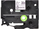 Sildistuslint Brother TZE-SE5 &mdash; 24 mm x 8 m, must valgel