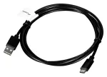 USB A &ndash; USB C kaabel LANBERG CA-USBO-20CU-0018-BK &mdash; USB 2.0, 1,8 m, must