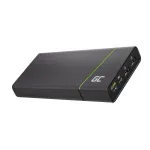 Kantav aku Green Cell PowerPlay Ultra 26800 mAh, 128W v&auml;ljund, Quick Charge 3.0, 2x USB‑C, 2x USB‑A, grafiit