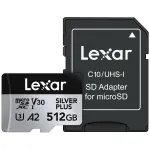 Flash Memory Lexar 512GB UHS-I microSDXC SILVER PLUS