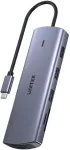 USB-C multiport adapter Unitek D1113A &mdash; HDMI, VGA, kaardilugeja, PD 100W