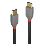 Lindy 3 m USB 2.0 C-t&uuml;&uuml;pi kaabel C-pistikule, Anthra Line