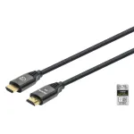 HDMI kaabel Ethernetiga Manhattan 8K@60Hz 2m punutud isane-isanele must