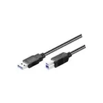 Wentronic Goobay USB 3.0 SuperSpeed kaabel, must, 1,8 m - USB 3.0 pistik (t&uuml;&uuml;p A) > USB 3.0 pistik (t&uuml;&uuml;p B) (93655)
