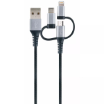 USB-kaabel Schwaiger LKU 100 1,5 m USB 2.0 A Micro-USB B Must H&otilde;bedane