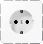 JUNG CD 1520 BFKI WW Schuko pistikupesa, t&uuml;&uuml;p F, purunemiskindel, alpivalge
