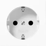 Pistikupesa CEE 7/3 Jung A 1520 KI WW, valge, duroplast, 250 V, 16 A, 55&times;55 mm