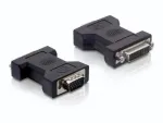 Delock - VGA adapter - DVI-I (W) HD-15 (VGA) (M) - p&ouml;idlakruvidega (65017)