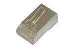 Modulaarne RJ-45 pistik &uuml;mmarguse varjestatud kaabli jaoks, DIGITUS DN-MO-8-8-SRS, l&auml;bipaistev, 100 tk pakendis
