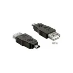 Delock 65399 Mini-USB Type B (pistik) - USB Type A (pesa) OTG adapter, must