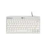 BakkerElkhuizen UltraBoard 950 V2 DE Qwertz, juhtmega, USB, l&uuml;litiga klahvid, QWERTZ, tumehall, helehall
