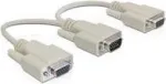 VGA-kaabel DeLOCK VGA/2 x VGA 0,2 m