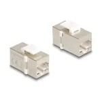 Delock 90637 Keystone moodul RJ45 pesa - RJ45 pesa, Cat.6 FTP, h&otilde;bedane/valge