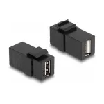 DeLOCK Keystone Module USB 2.0 A female to USB 2.0 A female must