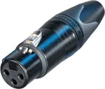 Neutrik XLR-pistikupesa, sirge, kontaktide arv: 3, must NC3FXX-BAG 1 tk (NC3FXX-BAG)