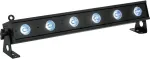 EUROLITE LED-riba mudel LED BAR-6 QCL RGB+WW (MPN 51930389) &mdash; RGB ja sooja valge lava valgustusriba