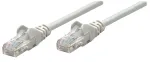 Intellinet v&otilde;rgujuhtme patch-kaabel, Cat6, 0,25 m, hall, vask, U/UTP, PVC, RJ45, kullatud kontaktid, t&otilde;mbet&otilde;kestusega, kaitser&otilde;ngaga, eluaegne garantii