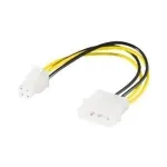 Wentronic Goobay Sisemine PC-toitekaabel, 0,16 m - 5,25-pistik > P4-pistik (51362)