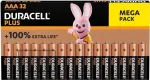 Leelispatareid AAA Duracell Plus 32-pakk (mudel 00216914) kauakestev toide