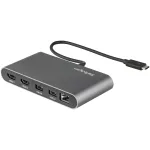 StarTech.com Dual-Monitor Thunderbolt Mini Dock, 4K 60Hz HDMI, draiverivaba jaotur Windowsile ja Macile, Gigabit Ethernet, 1x USB 5 Gbit/s ja 1x USB 2.0, 11 tolli (28 cm) kaabel