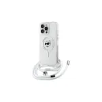 Karl Lagerfeld KLHMP16LHCCHNT iPhone 16 Pro 6.3 Hardcase Transparent IML Choupette Head & Cord Magsafe