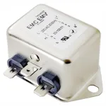 Akyga EN2090-3-F &uuml;hefaasiline EMI-filter, 3 A, 120&ndash;250 V AC, 50/60 Hz, 6,3 mm liitmikud