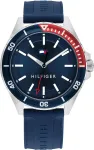Tommy Hilfiger Men's Decker Quartz Watch 1792009 43mm Blue Dial Stainless Steel