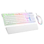 Rampage Fortuna Wired Keyboard and Mouse Combo White