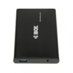 iBOX HD-02 v&auml;line korpus 2,5-tollistele SATA-ketastele, USB 3.0, alumiinium, must